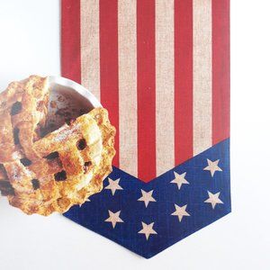 Table Runner Americana Stars Stripes 13x36 Flag Patriotic